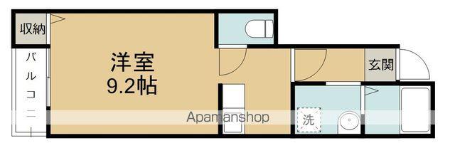 COLONIAL藤松(ワンルーム/1階)の間取り写真
