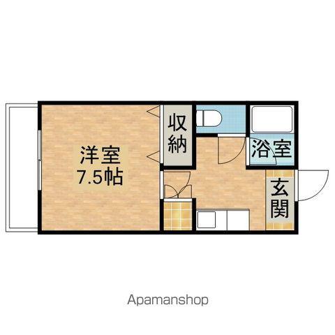 グランドハイム(1K/1階)の間取り写真