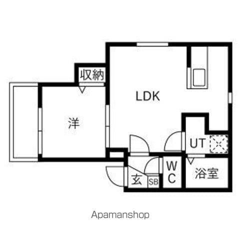 LAVITA二日市駅前Ⅶ(1LDK/3階)の間取り写真