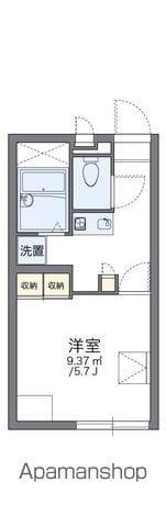 レオパレスニュー北府(1K/1階)の間取り写真