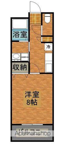 あいらんど中平野(1K/1階)の間取り写真