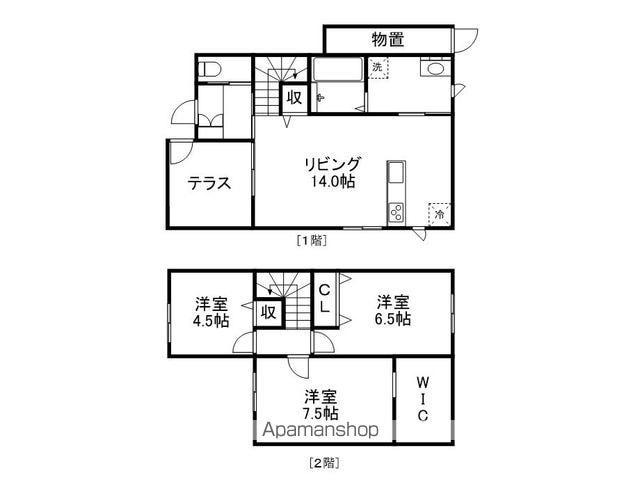 ＣＲＥＡオアシス　Ｄ棟(3LDK)の間取り写真