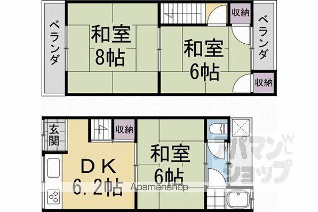 大宮西総門口町テラスハウス(3DK)の間取り写真