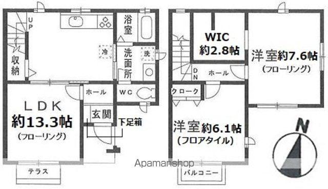ヴェルドミール希望が丘(2LDK)の間取り写真