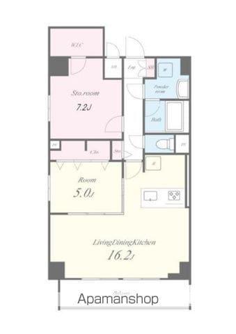 第一辻ビル(1SLDK/6階)の間取り写真