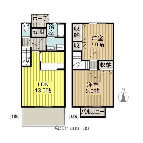 アソシエ弐番館(2LDK)の間取り写真