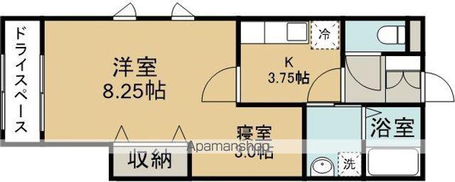 アステール5(1K/2階)の間取り写真