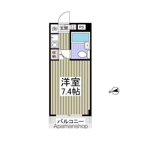 パル京南NO.17(ワンルーム/3階)の間取り写真