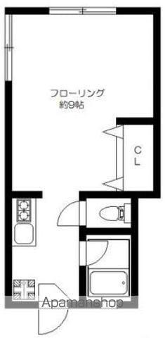 第2ミカミハイツ(ワンルーム/1階)の間取り写真