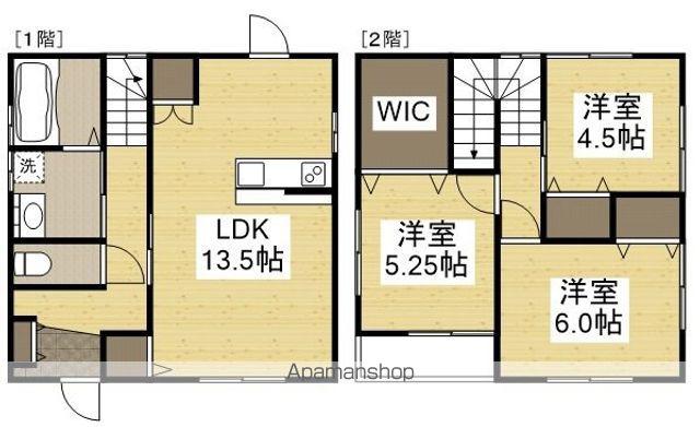 山陽本線 北長瀬駅 徒歩22分 2階建 築19年(3LDK)の間取り写真