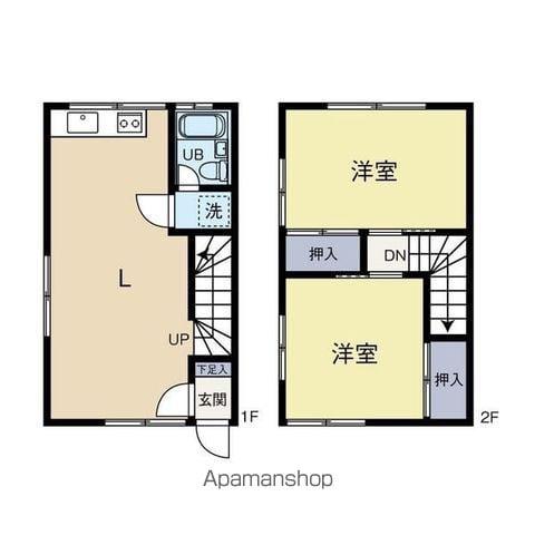 南25西8 連棟(2LDK/1階)の間取り写真