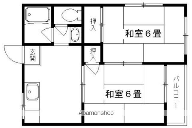ハイツシゲハラ(2DK/2階)の間取り写真