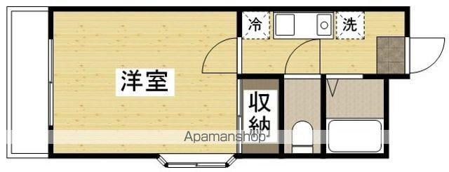 アメニティ西古松(1K/2階)の間取り写真