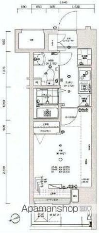 アマヴェル早稲田(1K/5階)の間取り写真