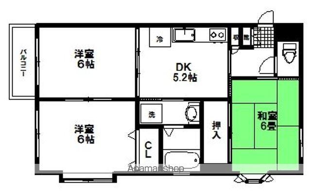 シュトラール弐番館(3K/1階)の間取り写真