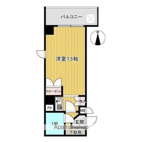 アルファ桜町602(1K/6階)の間取り写真