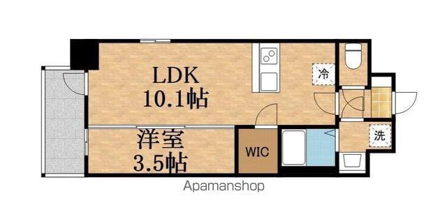 WORLDMIYAKOJIMA TAKAKURACHO(1LDK/2階)の間取り写真