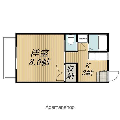 コーポちえ(1K/2階)の間取り写真