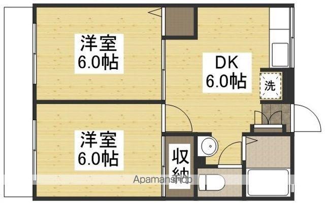 シティハイムレトア(2DK/1階)の間取り写真