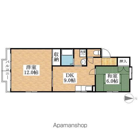 第一シャトープレドパーク(2DK/4階)の間取り写真