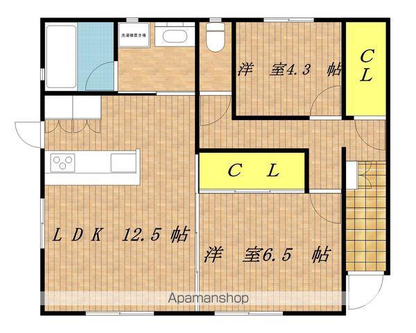 ナトゥーア西春近Ⅱ(2LDK/1階)の間取り写真