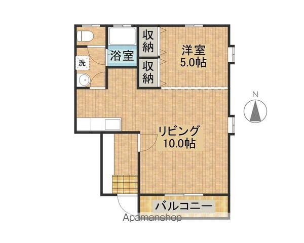 エル・シーズ3(1LDK/1階)の間取り写真