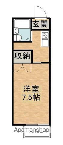 コーポラス軽井沢1(1K/2階)の間取り写真