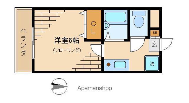カメリア新目白(1K/5階)の間取り写真