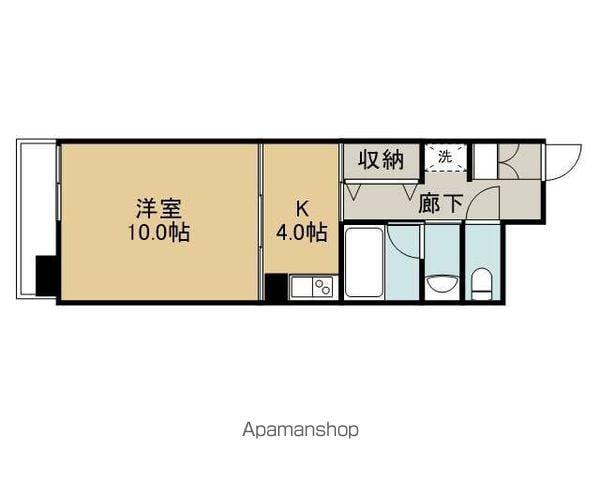 LAKORBELⅡ(1K/2階)の間取り写真