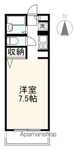 プレシャスタイムレインボー林(1K/3階)の間取り写真