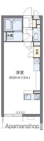 クレイノル ボヌール白岡(ワンルーム/3階)の間取り写真