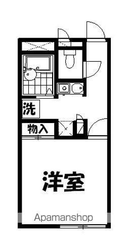 レオパレスサンモール Ⅱ(1K/1階)の間取り写真