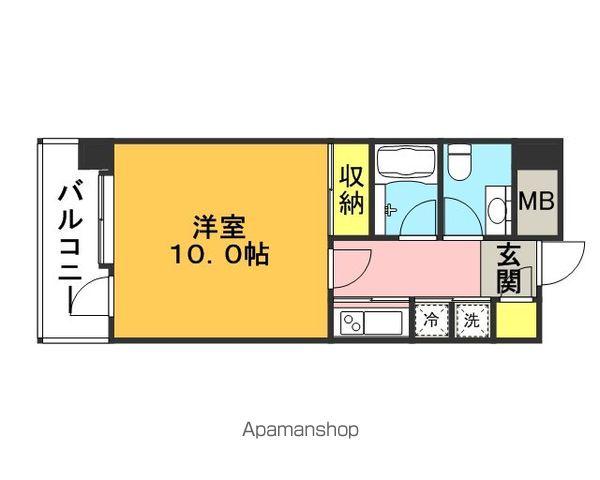 リンブラン(1K/2階)の間取り写真