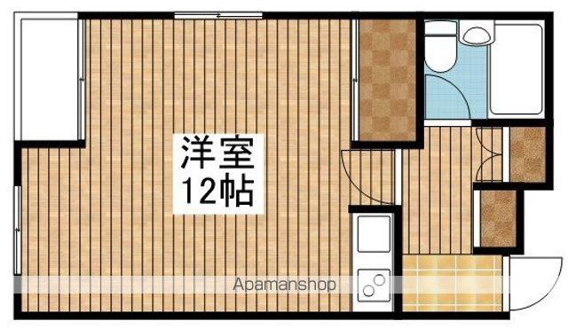 メゾンブランシュ浜浦(ワンルーム/1階)の間取り写真