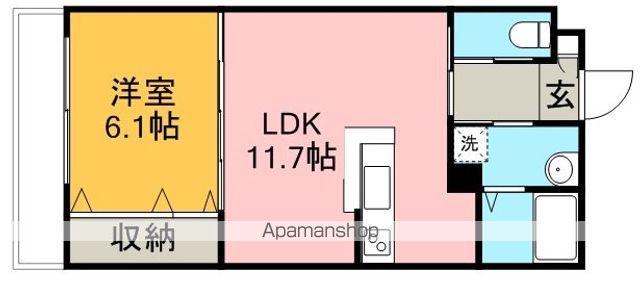 クレアールⅡ(1LDK/1階)の間取り写真