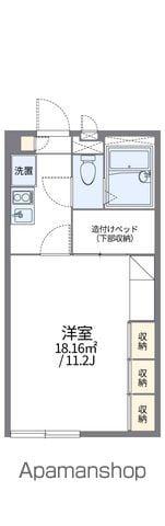 レオパレスエスポアール2番館(1K/2階)の間取り写真
