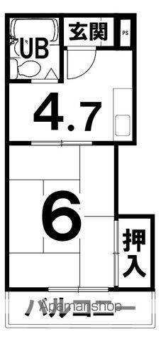 サンローゼ(1K/2階)の間取り写真