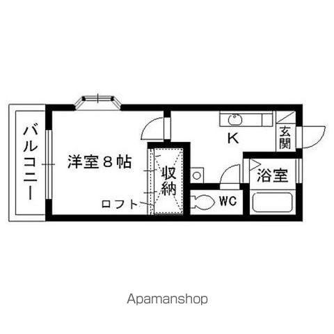 コンフォートいずみ(1K/2階)の間取り写真