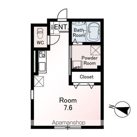 MQUARTO金町Ⅱ(ワンルーム/3階)の間取り写真