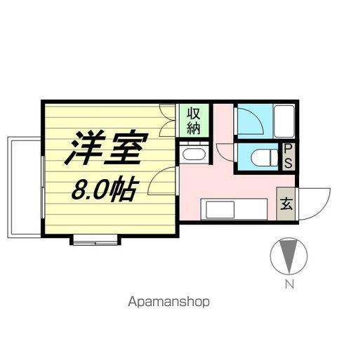 ワンダータカマツ(1K/1階)の間取り写真