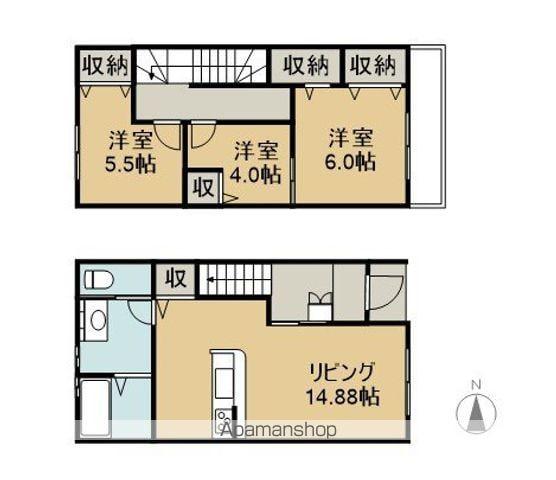 リーブルファインかじま台(3LDK)の間取り写真