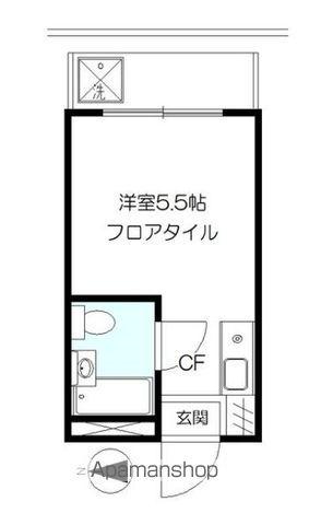 パールシティ豊島園(ワンルーム/4階)の間取り写真