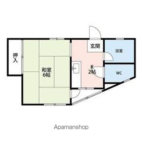 アイビル多摩(1K/3階)の間取り写真