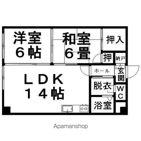 シュトラール4・6(2LDK/3階)の間取り写真