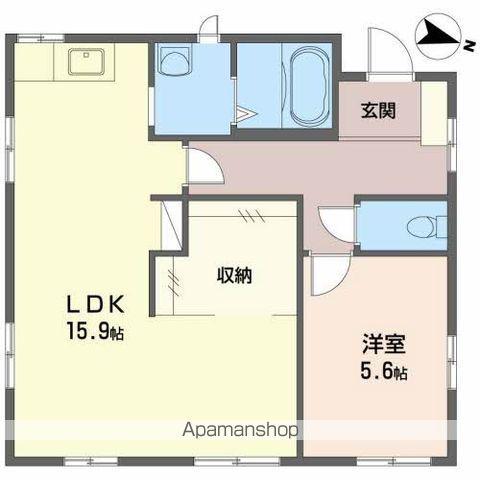山口線 山口駅(山口) バス乗車時間：12分 光円寺前バス停で下車 徒歩7分 1階建 築39年(1LDK)の間取り写真