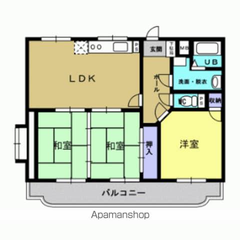 サンリッチ藤﨑(3LDK/3階)の間取り写真