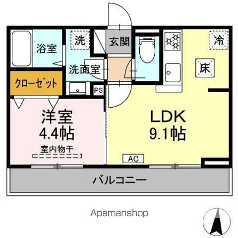 MIRA CIELO富沢(1LDK/1階)の間取り写真