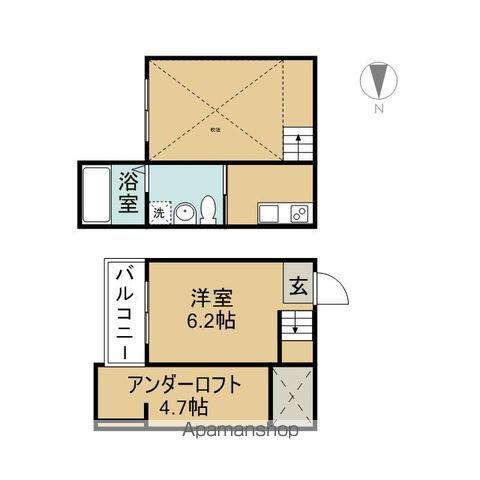 ステラ川西(ワンルーム/1階)の間取り写真