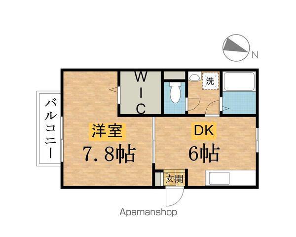メゾンコニシ(1DK/2階)の間取り写真