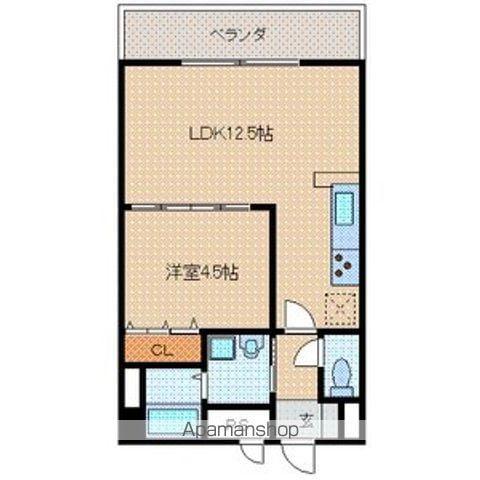 E.POPULARⅡ(1LDK/8階)の間取り写真